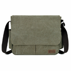 16.5 / 17 Inch Flap Men Sling Crossbody Laptop Canvas Shoulder Messenger Bag For Men