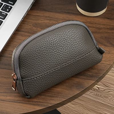 2025 Must-Have Vintage Textured Zipper Coin Purse Compact and Exquisite Key Organizer Mini Clutch Card Holder & Coin Pouch