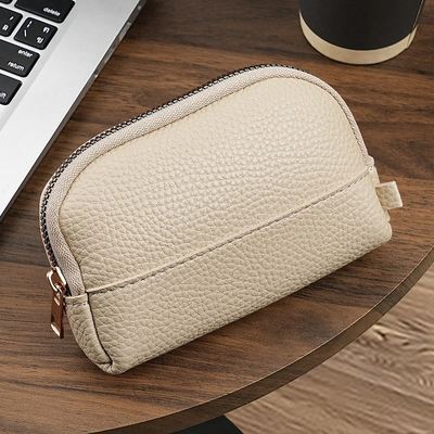 2025 Must-Have Vintage Textured Zipper Coin Purse Compact and Exquisite Key Organizer Mini Clutch Card Holder & Coin Pouch