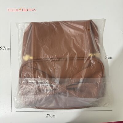 PU Soft Leather New Arrival Travel Portable Makeup Bags Storage Large Capacity Waterproof Stylish Bow Handle Cosmetic Bag