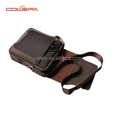 Custom Oxford Vintage Leather Crossbody Bag Shoulder Messenger Bag For Men