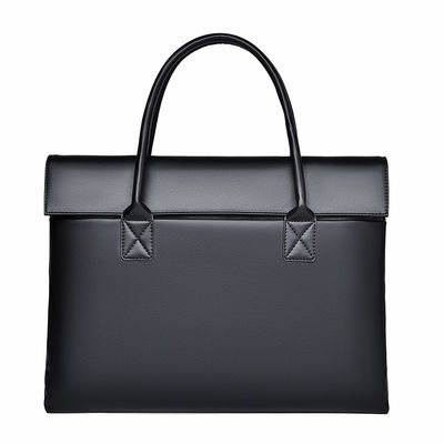 Mens Women  Laptop Portfolio Bag Luxury Business Classic Leather Computer Bag