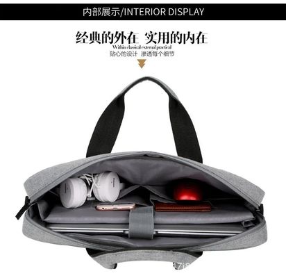 Men Women Waterproof Laptop Tote Bag Multifunction 15.6 / 17.3 Inch Messenger Laptop Bag