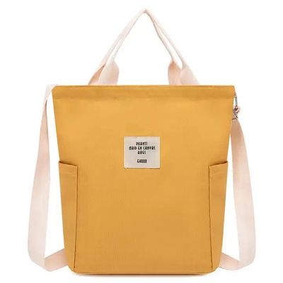 Full Color Custom Summer Canvas Crossbody Messenger Bag With Grommet Handle