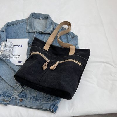 2026 custom wholesale high quality big heavy duty white canvas women bag blank plain cotton canvas tote bag with customi