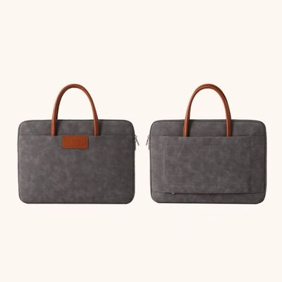 Custom Premium Business Laptop PU Leather Bags Suitable for Notebooks Laptop Computer Bags Briefcases Unisex Style Wholesale