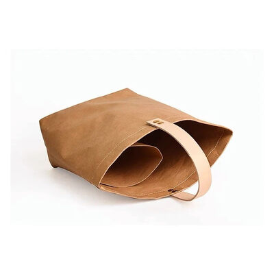 Customized Champagne Wine Handheld Bags with Logo Printing Washable Tear-resistant Kraft Paper Made Gift Bags