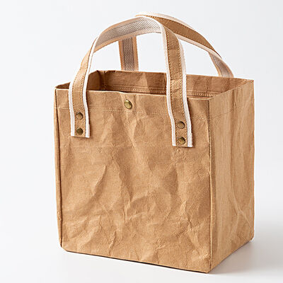 Water-Washed Kraft Kaper Bags with Logo Printing Available Wholesale Eco-Friendly Biodegradable Recyclable Paper Bags Trending