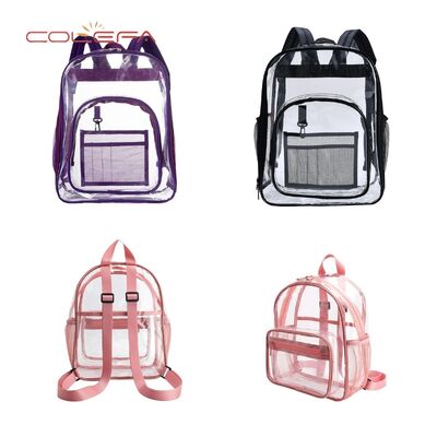 Transparent Backpack Waterproof PVC Storage Bag Large Capacity Student School Bag Children's Backpack Travel Bag Wholesale