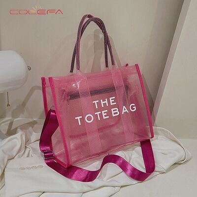Spring 2026 PVC Clear Jelly Crossbody Bag Large Capacity Handled for Women New Fashionable Bag Versatile Shoulder Crossbody Bags
