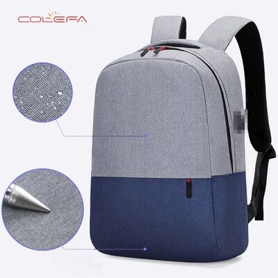 Oxford Cloth Contrast Color Backpack for Men Business Travel 15-inch Laptop Bag Stylish Outdoor Backpack Wholesale with LOGO
