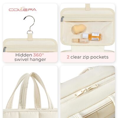 New Arrival Exclusive Large Capacity Toiletry Bag Travel Toiletry Set Cosmetic Bags Storage Travel Makeup Bag with Hanging Hook