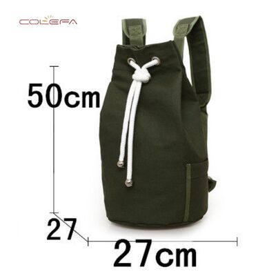 New Thickened Canvas Drawstring Backpack Large Capacity Bucket Bag for Sports Fitness and Cycling Direct from Manufacturer
