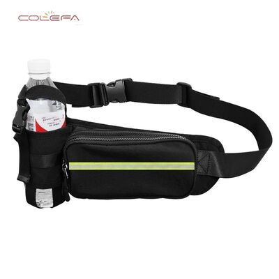 2026 Hot-Selling Custom Oxford Running Water Bottle Waist Bag Large Capacity Storage with Easy-Access Opening Reflective Design