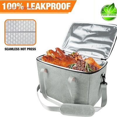Factory Direct DuPont/Tyvek Paper BBQ Insulated Bag with Zipper Opening Large Capacity Meat Beverage Storage Insulated Bag