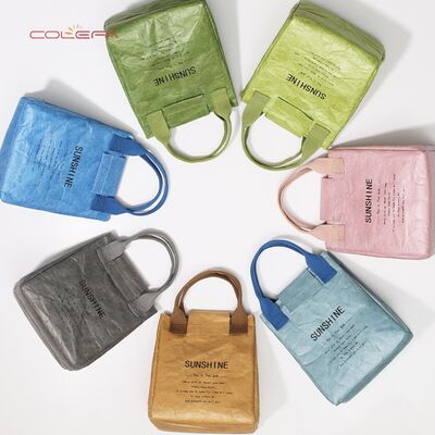 Custom Picnic Bag for Office Workers & Elementary Students Waterproof Thickened Japanese-Style DuPont Paper Insulated Lunch Bag