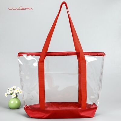 Customized PVC Shopping Bags Transparent Plastic Fashion PVC Shoulder Bags Gift Laser-Etched Pouch Wholesale PVC Outdoor Bags