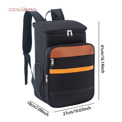 Custom Logo Insulated Backpack Large Capacity Outdoor Picnic Bag Oxford Cloth Waterproof Freshness-Preserving Cooler Backpack