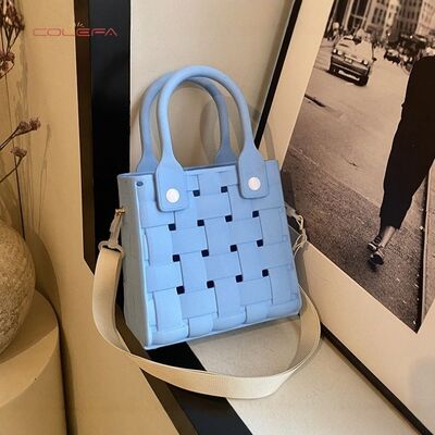 Bestselling EVA Beach Bag with Detachable Shoulder Strap Candy-Colored Waterproof Design for Easy Cleaning Handle Bags Wholesale