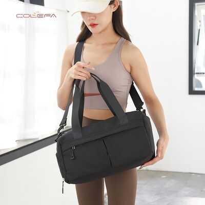 New Yoga Fitness Bag Nylon Waterproof Fabric Wet/Dry Separation Design Large Capacity Sports Training Bag Casual Short Trip Bag