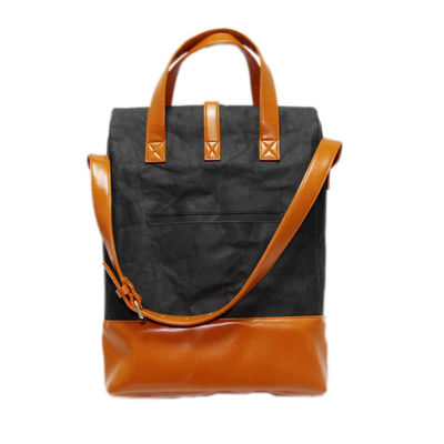 Custom Kids School Backpack Bags Washable PU Leather Kraft Paper Backpack