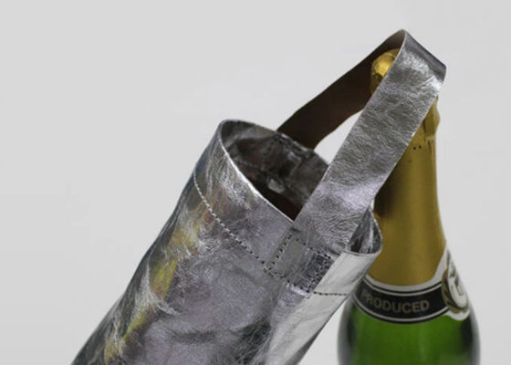 Portable Single Wine Bottle Carrier Bags With Carrying Handle Recycled Biodegradable