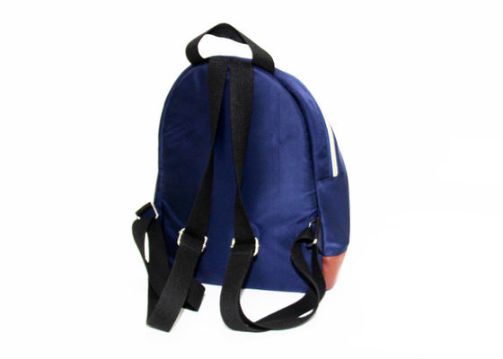 Fashion Design Women small nylon backpack with leather bottom