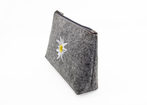 Customized Lady Felt Makeup Toiletry Bag Travel Washable For Women