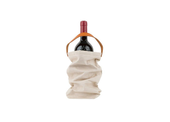 Biodegradable Wine Bottle Tote Bag Washable Kraft Paper Recyclable Long Lifespan