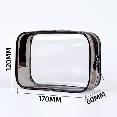 New Large-Capacity Makeup Bag Waterproof PVC Storage Pouch Transparent & Colorful Zipper Toiletry Bags Portable with LOGO