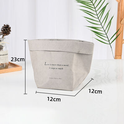 Manufacturer Wholesale Nordic-Style Washable Kraft Paper Bags Water-Resistant Tear-Proof Refrigerator Storage Bags Reusable