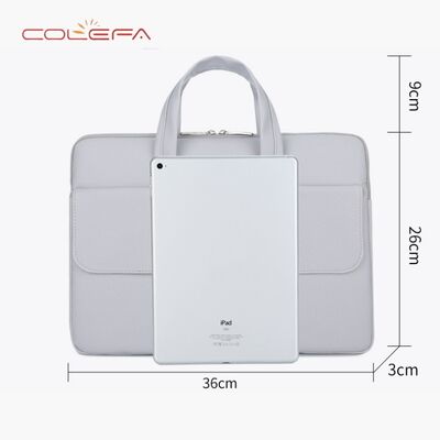 Women's 15.6-inch Splash-Resistant Laptop Sleeve with Large Capacity Oxford Crossbody Business Tote Bags with Custom LOGO