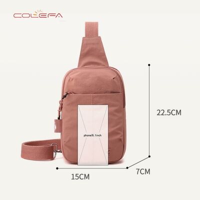 Casual Unisex Nylon Chest Bag New Korean Style Crossbody Bag Waterproof and Versatile for Men and Women Casual Shoulder Bag