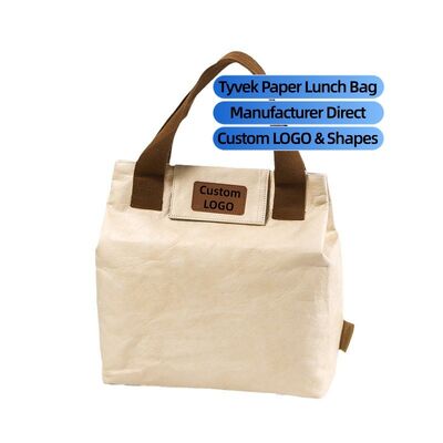 Заказные бумажные обеденные пакеты DuPont изоляции Алюминиевая фольга Внутри ручной Tyvek бумажные обеденные пакеты оптом с персонализированным логотипом