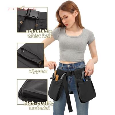 Полиэстер Многокарманная Сумка на Пояс на Молнии Легкая Плотно Прилегающая Набор Инструментов Многофункциональная Сумка на Пояс для Пеших Прогулок на Открытом Воздухе Оптовая Продажа